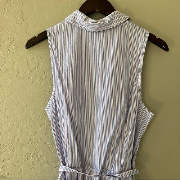 Milly Lavender Striped Sleeveless Dress - Picture 11 of 12
